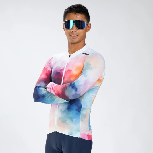 Áo đạp xe Nam Zoot Men's Elite Cycle LS Aero Jersey - Chromoflow