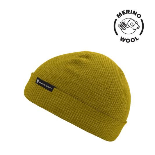 Mũ len Compressport Beanie - Vàng (Ceylon Yellow)