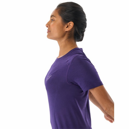 Áo chạy bộ Nữ Compressport Performance SS Tshirt - Tím (Purple)
