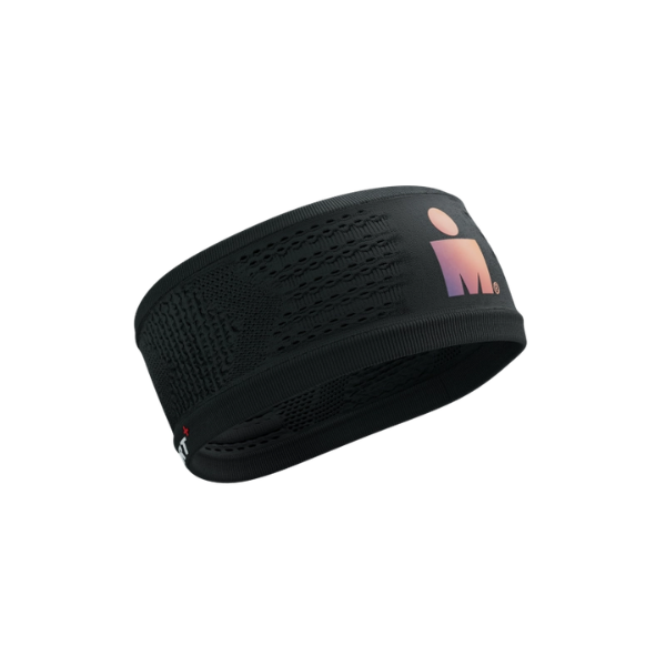 Băng đô thể thao Compressport Headband On/Off IRONMAN - Đen (Black)
