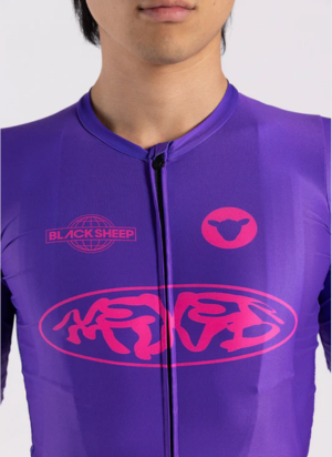 Áo đạp xe Nam Black Sheep Team SS Jersey - Never Mind Purple