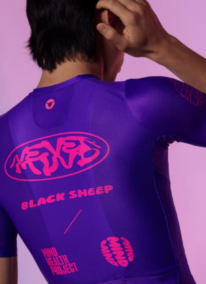 Áo đạp xe Nam Black Sheep Team SS Jersey - Never Mind Purple