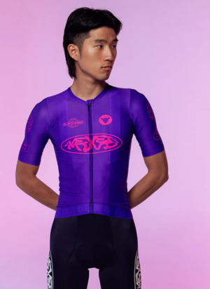 Áo đạp xe Nam Black Sheep Team SS Jersey - Never Mind Purple