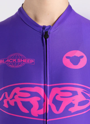 Áo đạp xe Nữ Black Sheep Team SS Jersey - Never Mind Purple