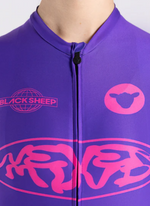 Áo đạp xe Black Sheep Women's Team SS Jersey - Never Mind Purple