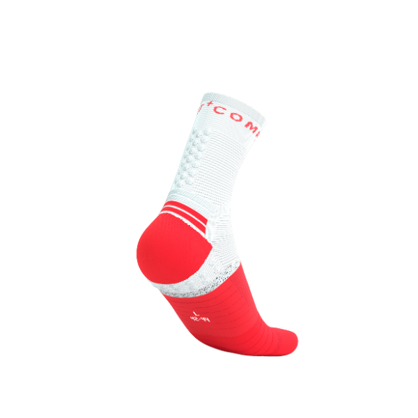 Tất chạy bộ Compressport Pro Marathon Socks v2.0 - Đỏ/Trắng (Fluo Red/White)