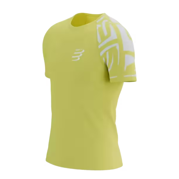 Compressport Men's Training SS Tshirt - Green Sheen