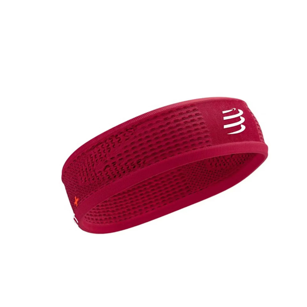 Compressport Unisex's Thin Headband On/Off Uniq Size - Persian Red