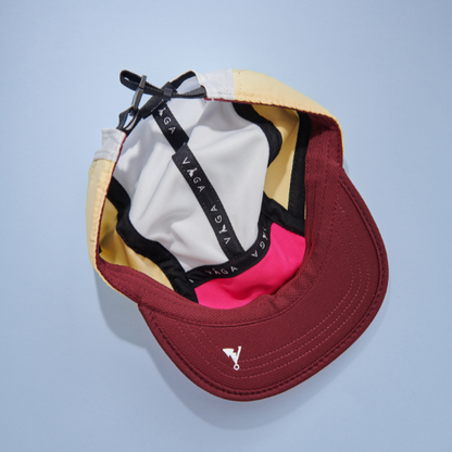 Nón VAGA - Club Cap - Poster Pink/Pale Yellow/White/Bordo