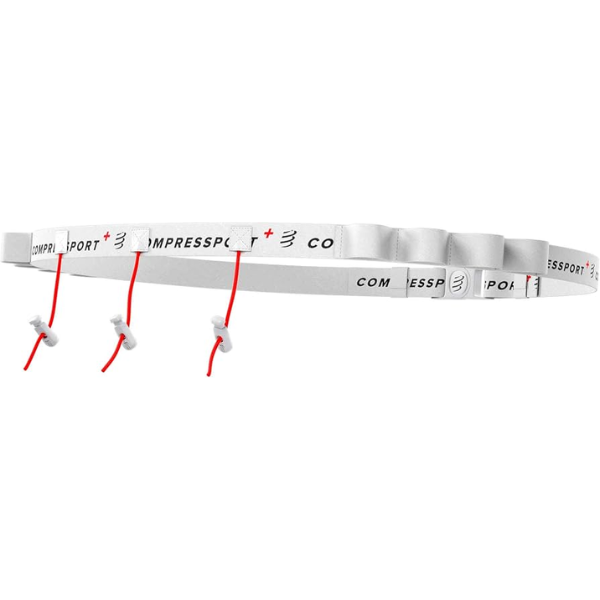 Dây đeo Bib Compressport Race Belt - Trắng (White)
