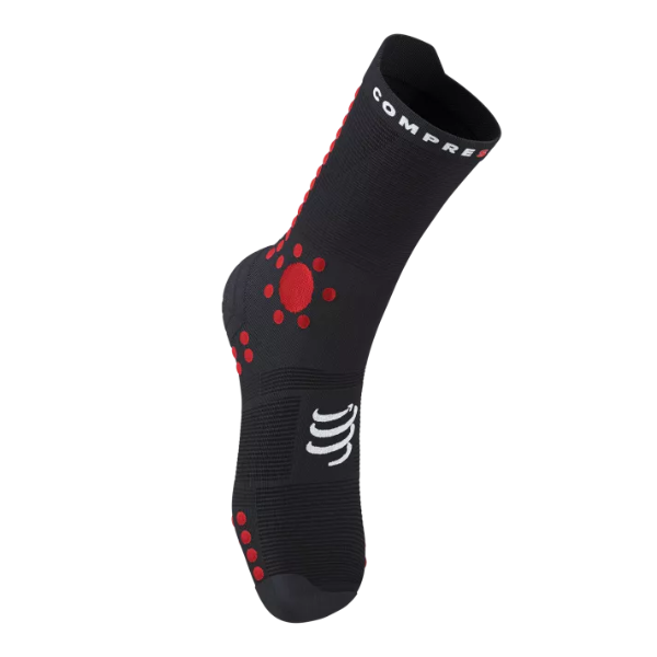 Tất chạy Trail Compressport Unisex's Pro Racing Socks v4.0 Trail - Đen/Đỏ (Black/Red)