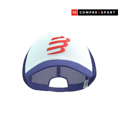 Mũ Chạy Bộ Compressport Trucker Cap - Orient Blue/Star White