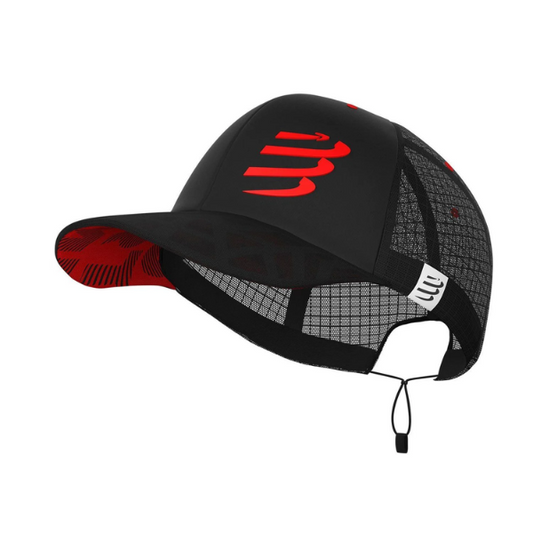 Mũ Compressport Racing Trucker Cap - Đen (Black/Red)