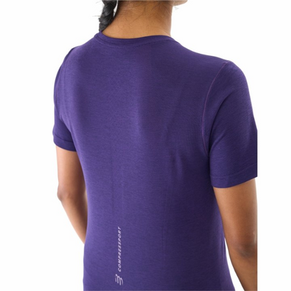 Áo chạy bộ Nữ Compressport Performance SS Tshirt - Tím (Purple)