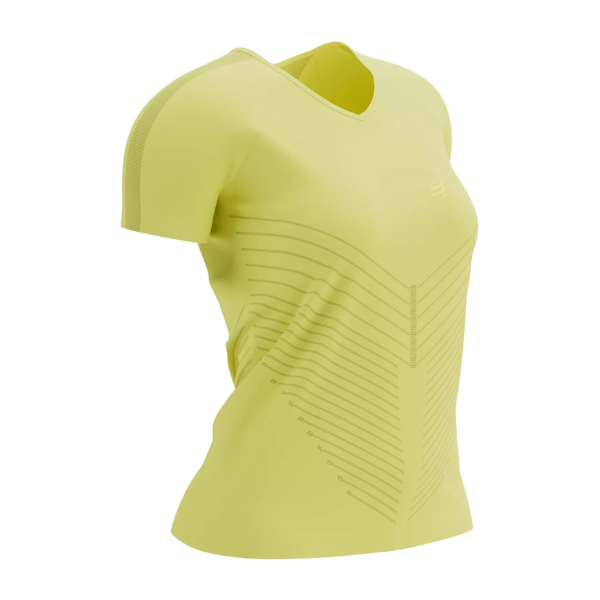 Compressport Women's Performance SS Shirt - Green Sheen