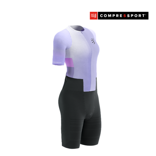 Đồ Ba Môn Nữ Compressport Stream SS Trisuit - Lavender/Begonia
