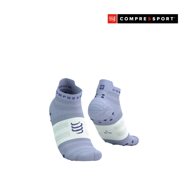 Tất chạy bộ Compressport Pro Racing Socks v4.0 Ultralight - Tím Lavender/White