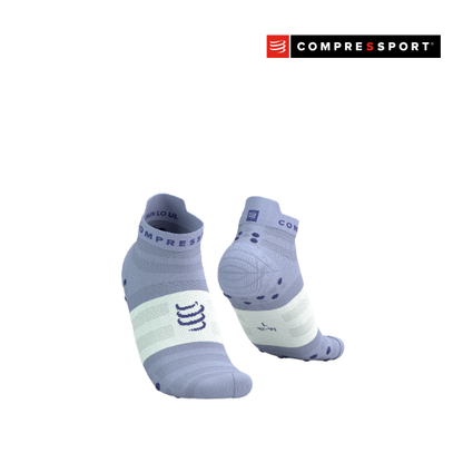 Tất chạy bộ Compressport Pro Racing Socks v4.0 Ultralight - Tím Lavender/White