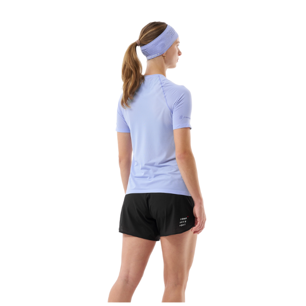 Áo chạy Trail Nữ Compressport Trail Racing SS Tshirt - Tím (Jacaranda)