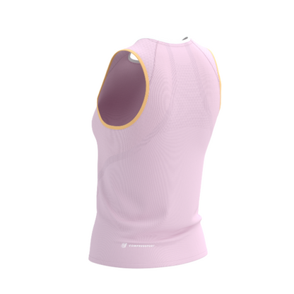 Áo chạy Trail Nữ Compressport Trail Racing Tank - Hồng/Cam (Roseate)