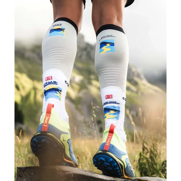 Băng bảo vệ bắp chân Compressport Calf Sleeves R2 3.0 UTMB - Ice Flow