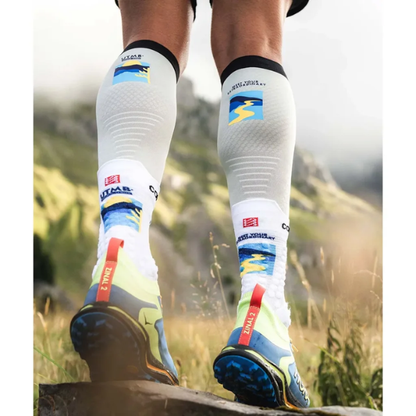 Băng bảo vệ bắp chân Compressport Calf Sleeves R2 3.0 UTMB - Ice Flow