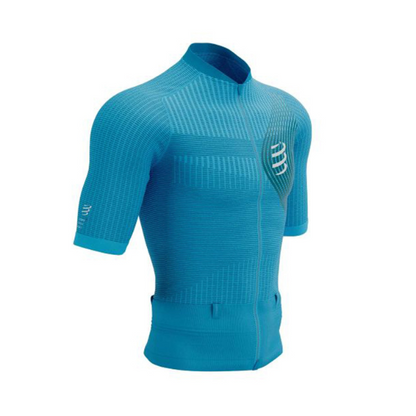 Áo chạy Trail Nam Compressport Trail Postural SS Top - Xanh (Hawaiia)