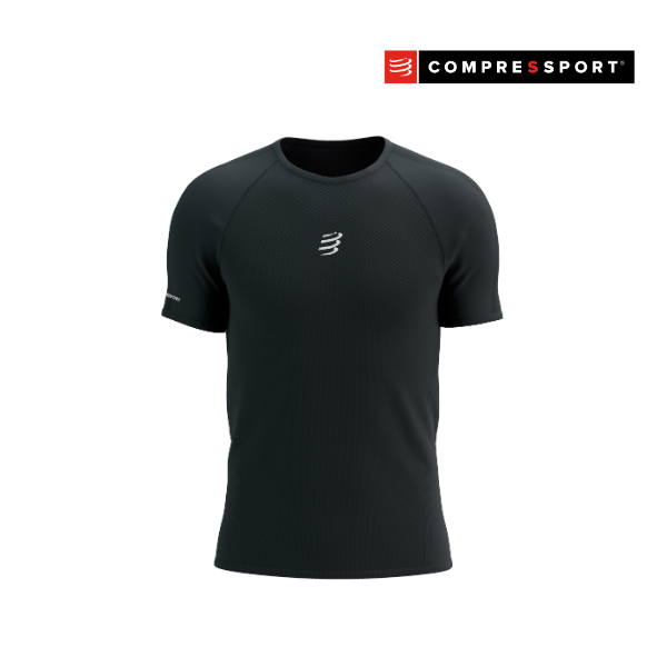 Áo Chạy Trail Nam Compressport Trail Racing SS Tshirt - Đen (Black)