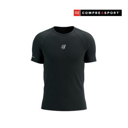 Áo Chạy Trail Nam Compressport Trail Racing SS Tshirt - Đen (Black)