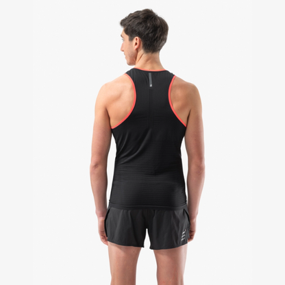Áo chạy bộ Nam Compressport Pro Racing Singlet - Đen (Black)