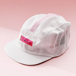 Nón VAGA - Feather Racing Cap - White/Neon Pink/Flame Red/Navy