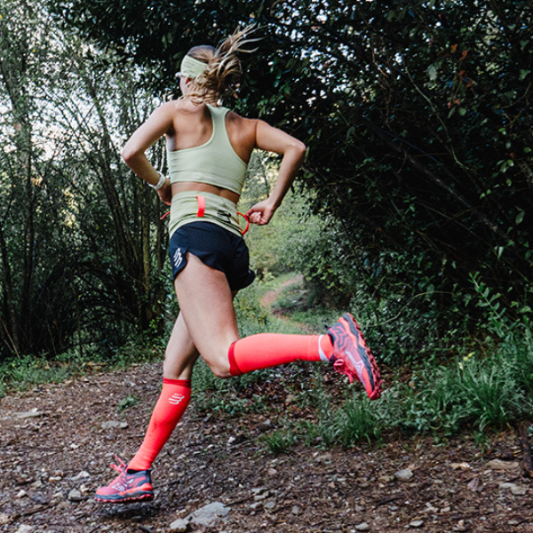 Băng bảo vệ bắp chân Compressport Calf Sleeves R2 3.0 - Đỏ/Trắng (Fluo Red/White Refl)