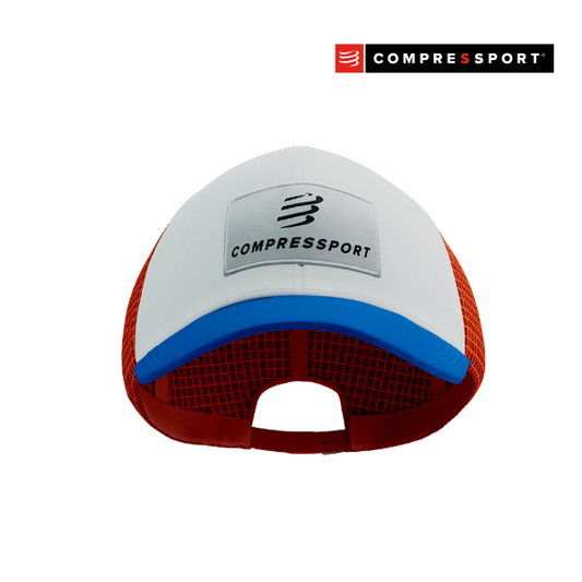 Mũ Chạy Bộ Compressport Trucker Cap 6P - Blue/White
