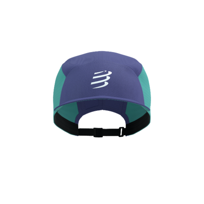 Mũ Chạy Bộ Compressport 5 Panel Light Cap - Orient Blue/Pool Blue