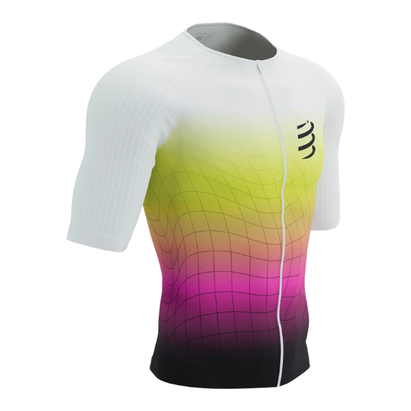 Áo Ba môn Nam Compressport Tri Postural Aero SS Top - Vàng (Safe Yellow)