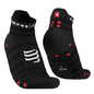 Tất chạy bộ Compressport Pro Racing Socks v4.0 Ultralight - Đen (Black/ Red)