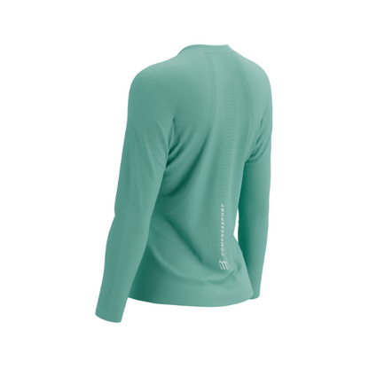 Áo chạy bộ Nữ Compressport Performance Long Sleeve Tshirt W - Xanh (Shell Blue)