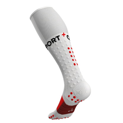 Tất chạy bộ Compressport Full Socks Run - Trắng (White)