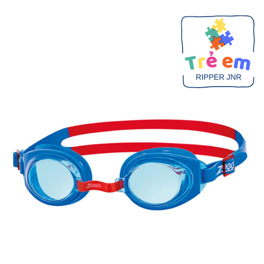 Kính Bơi Trẻ Em Zoggs Ripper JNR - Xanh Cam (Blue Red/Tint Blue)