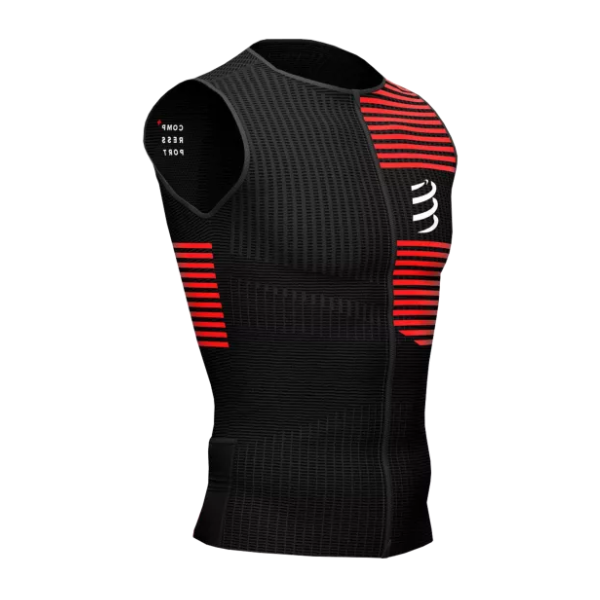 Áo Ba môn Nam Compressport Tri Postural Tank Top - Đen (Black)