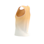 Áo chạy bộ Nữ Compressport Performance Singlet - Trắng/Cam (Buff Orange)