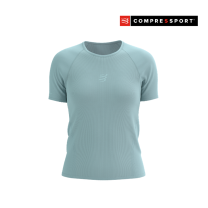 Áo Chạy Trail Nữ Compressport Trail Racing SS Tshirt - Xanh Ether