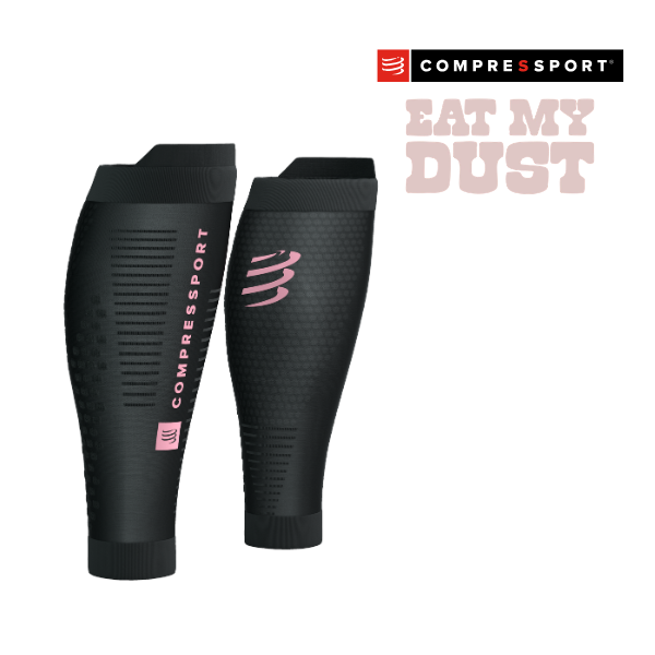 Băng Bảo Vệ Bắp Chân Compressport Calf Sleeves R2 3.0 (phiên bản Eat My Dust!) - Dark Full Gray