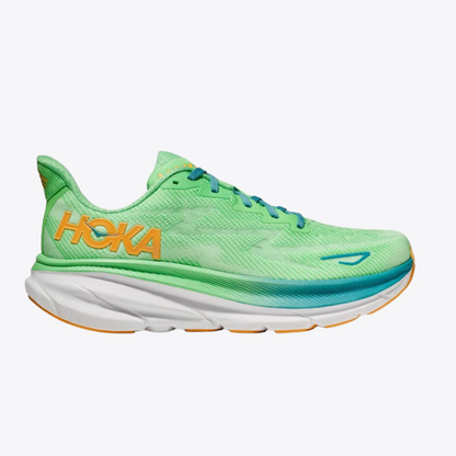 Giày chạy bộ Nam HOKA Clifton 9 - Xanh lá (Zest/Lime Glow)