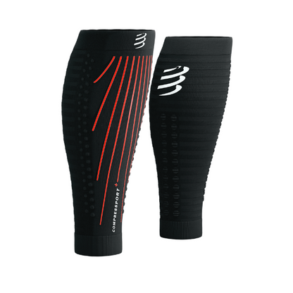 Băng bảo vệ bắp chân Compressport Calf Sleeves R2 Aero - Đen (Black/Red)