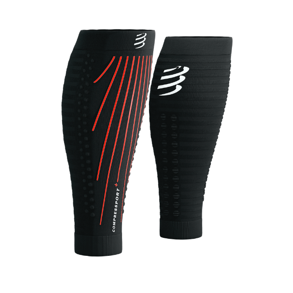 Compressport Calf Sleeves R2 Aero - Black/Red