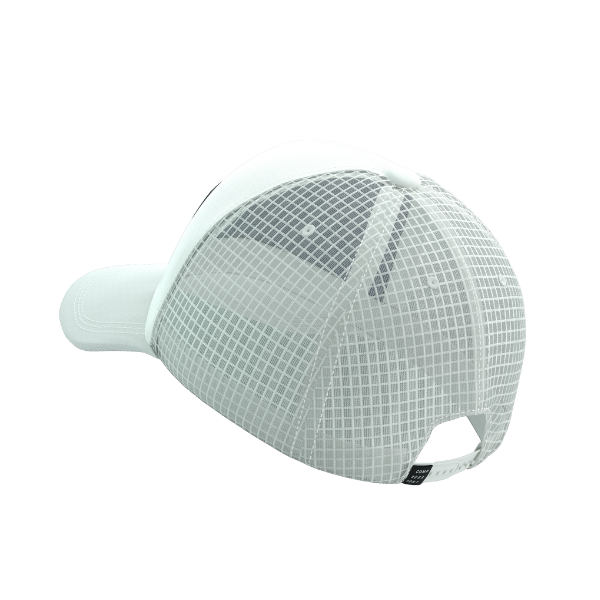 Mũ chạy bộ Compressport Trucker Cap 6P - Trắng (Sugar)