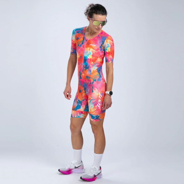 Đồ ba môn Nữ Zoot Women's Ltd Tri Aero Fz Racesuit - Bella