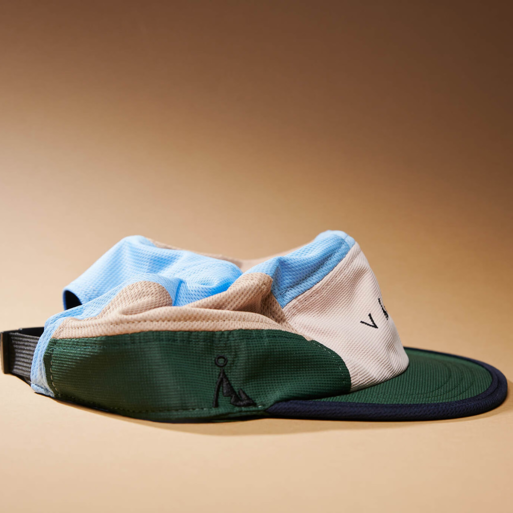 Nón VAGA - Club Cap - Camel/Beige Light Blue/Army Green