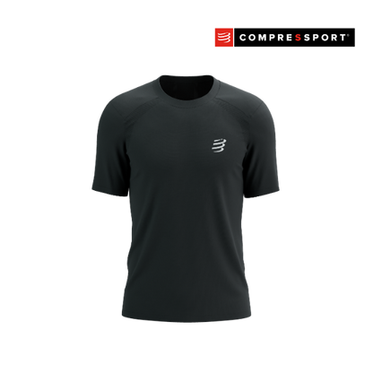 Áo chạy Bộ Nam Compressport Performance SS Tshirt - Đen (Black)